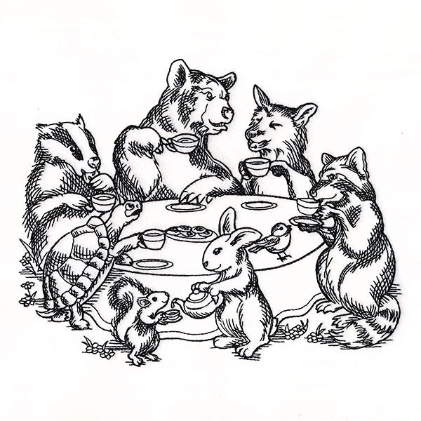 Woodland Animal Tea Party