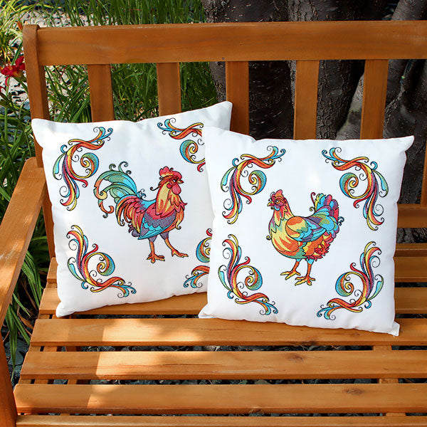 Color Theory Threads Rooster