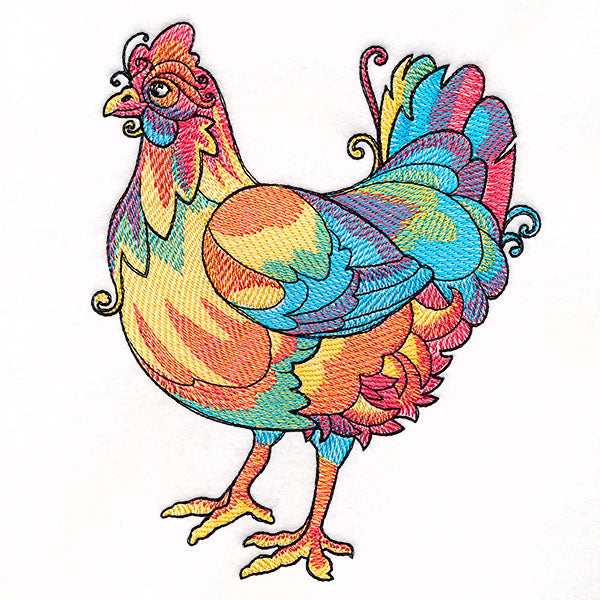 Color Theory Threads Hen