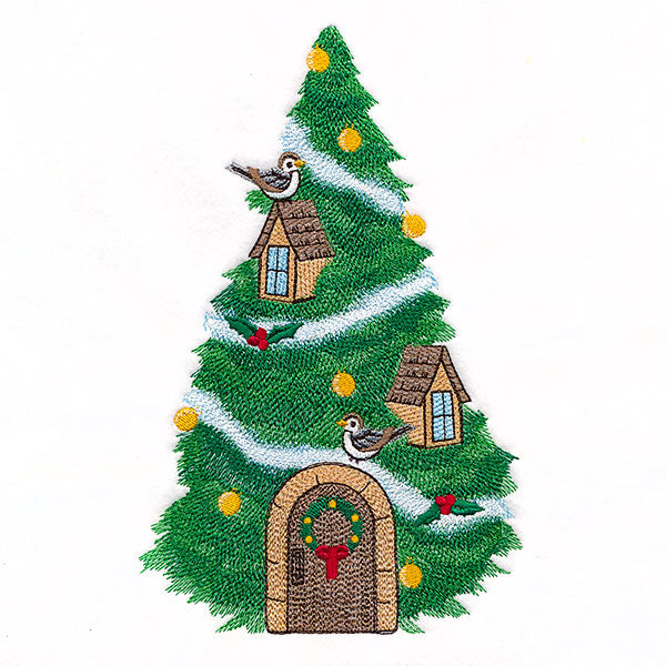 Christmas Evergreen Tree Birdhouse