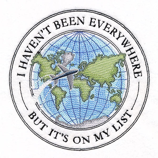I Haven't Been Everywhere, But It's On My List Stamp