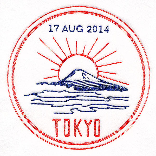 Around the World - Tokyo Stamp