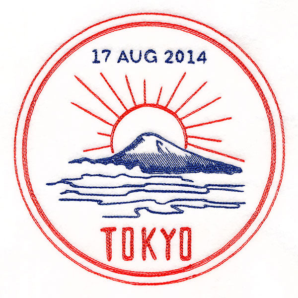 Around the World - Tokyo Stamp