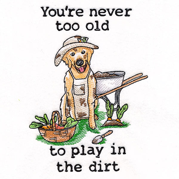 Play in the Dirt Golden Retriever