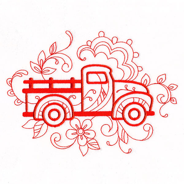 Doodle Retro Truck