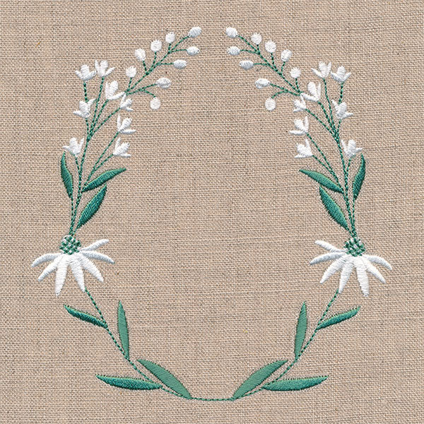 Flowers and Laurels Wreath