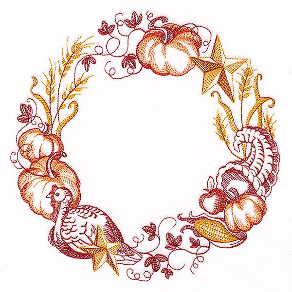 Festive Harvest Fall Wreath