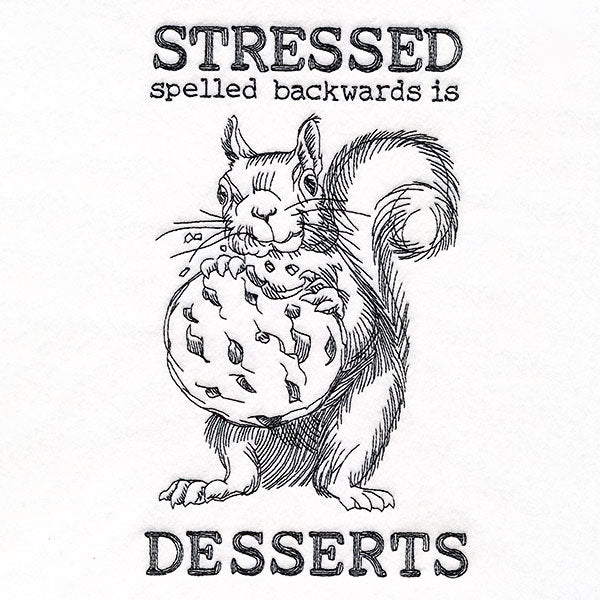 Stressed and Desserts Squirrel