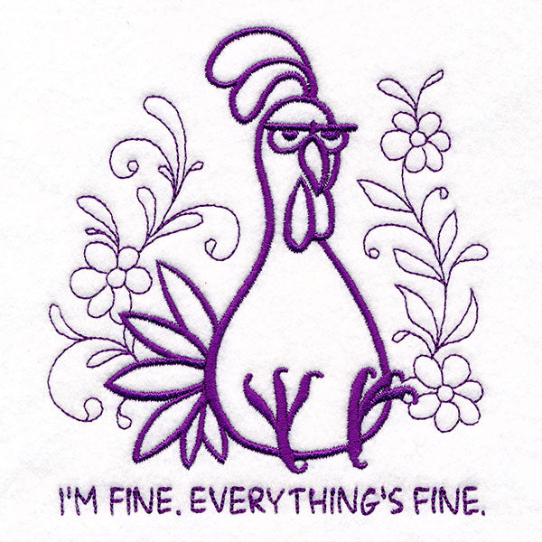 Everything's Fine Doodle Chicken