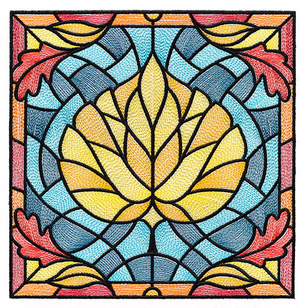 Autumn Accents Stained Glass - Aspen Leaf