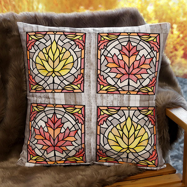 Autumn Accents Stained Glass - Maple Leaf
