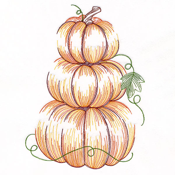 Harvest Pumpkins Etching Stack
