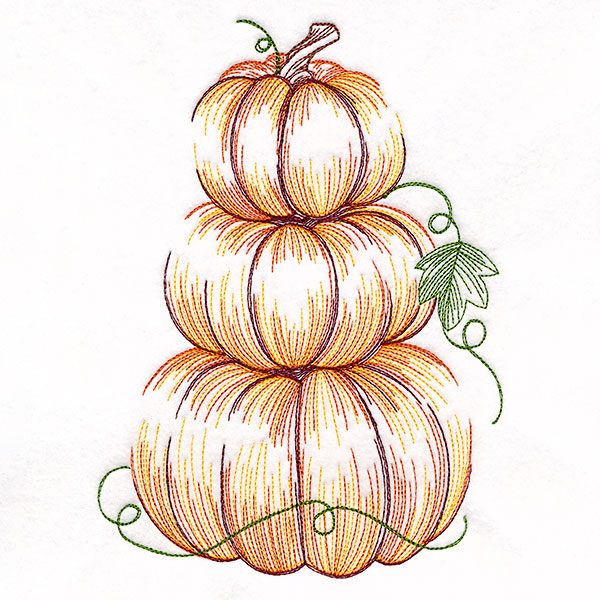 Harvest Pumpkins Etching Stack