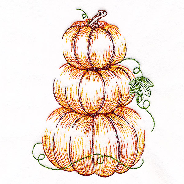 Harvest Pumpkins Etching Stack