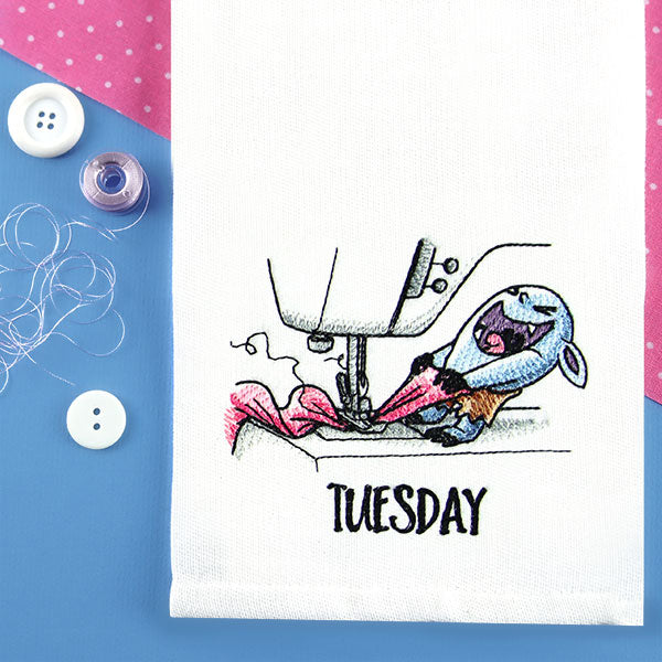 Jamming Fabric Bobblin on Tuesday