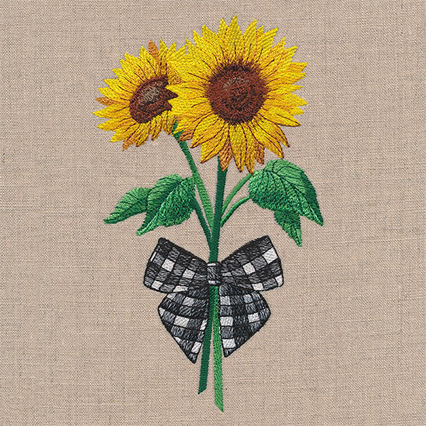Gingham Sunflowers