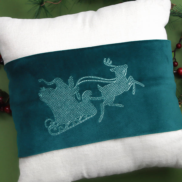 Santa's Flight Silhouette (Trapunto)