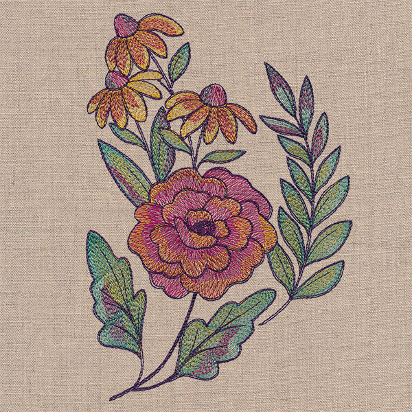 Color Theory Fall Bouquet Accent