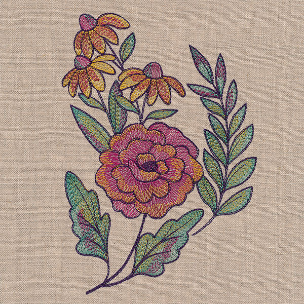 Color Theory Fall Bouquet Accent