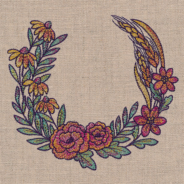 Color Theory Fall Bouquet Wreath