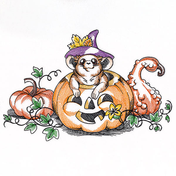 Pumpkin Patch Halloween Mouse