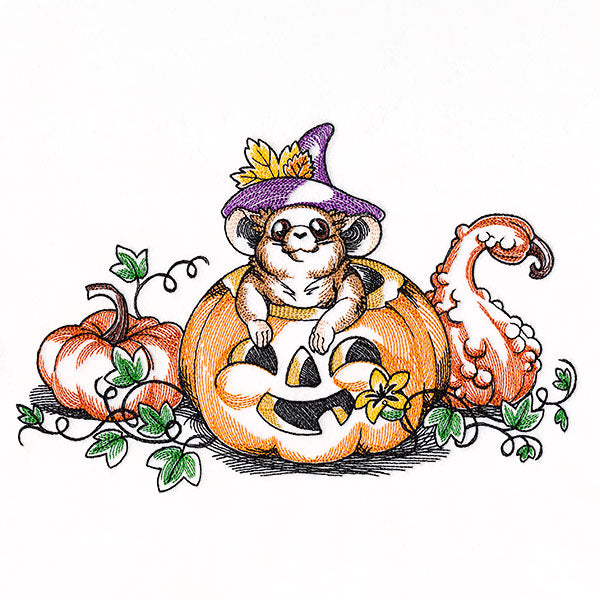 Pumpkin Patch Halloween Mouse