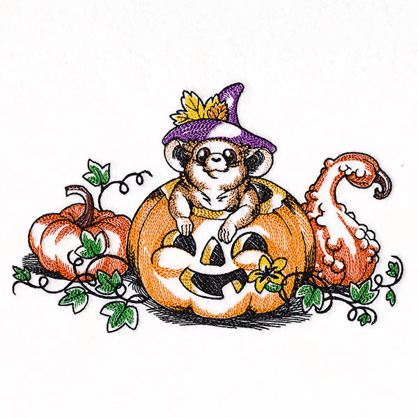 Pumpkin Patch Halloween Mouse
