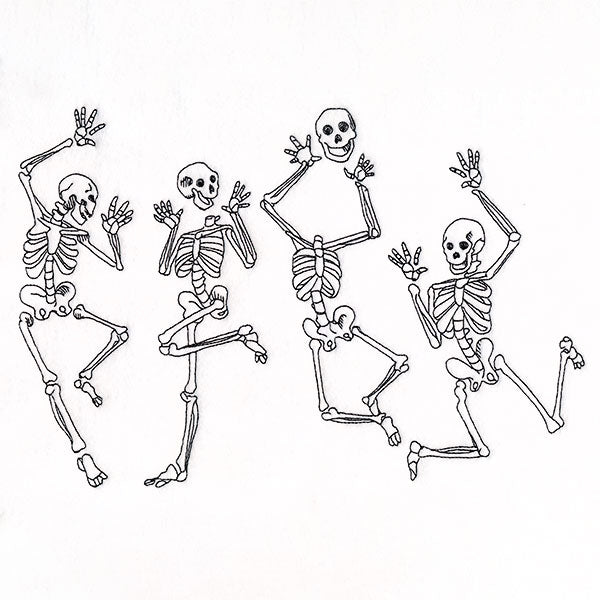 Dancing Skeletons Border
