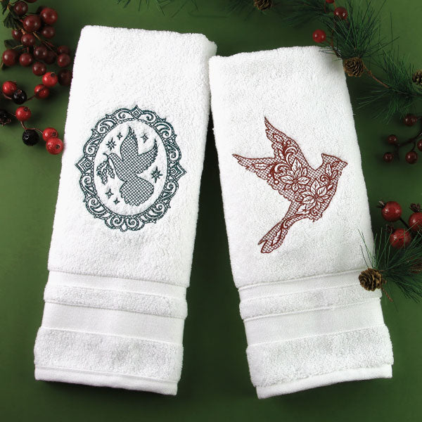 Christmas Dove Silhouette (Trapunto)