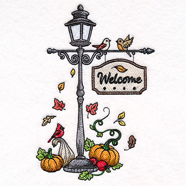 Welcome Autumn Lamppost