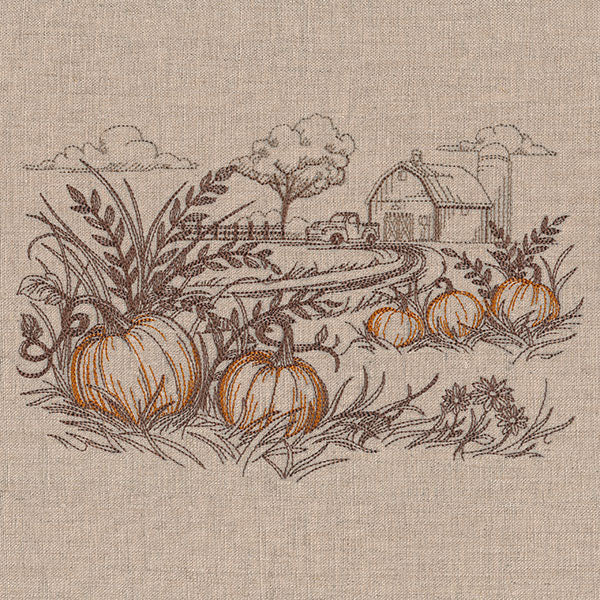 Fall on the Farm Landscape