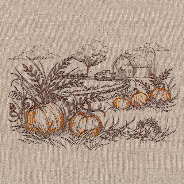 Fall on the Farm Landscape