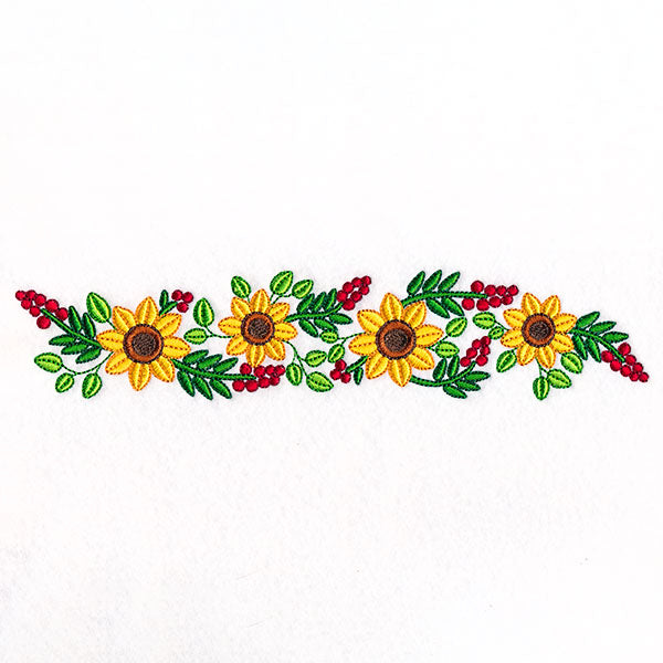 Fall Sunflowers Border