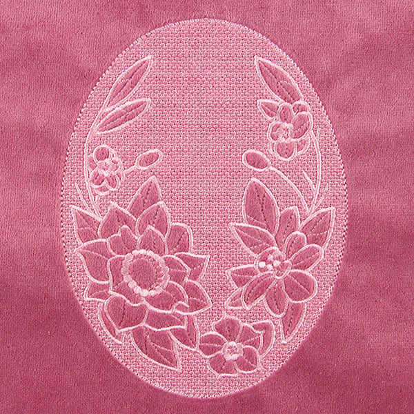 Flowers in Bloom Oval (Embossed)