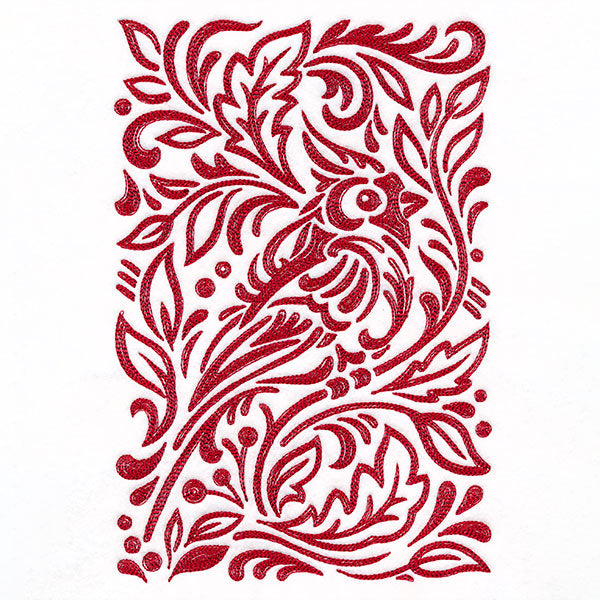 Wild Woodcuts - Christmas Cardinal