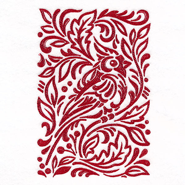 Wild Woodcuts - Christmas Cardinal