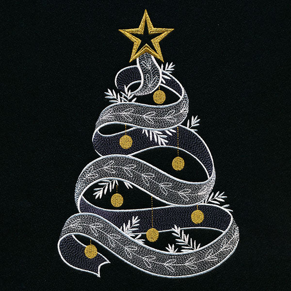 Baubles & Ribbon Christmas Tree