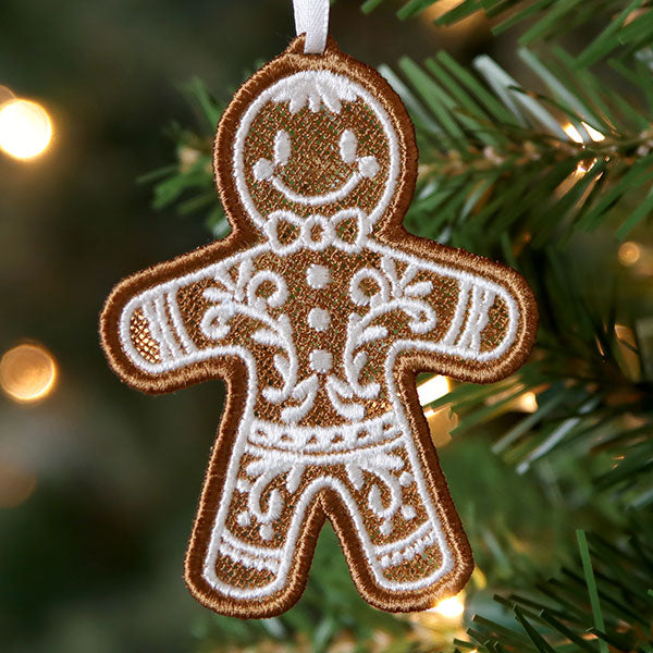 Christmas Gingerbread Cookie - Person (Lace)