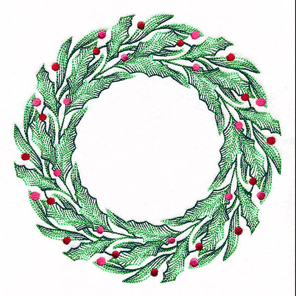Holly & Berries Christmas Wreath