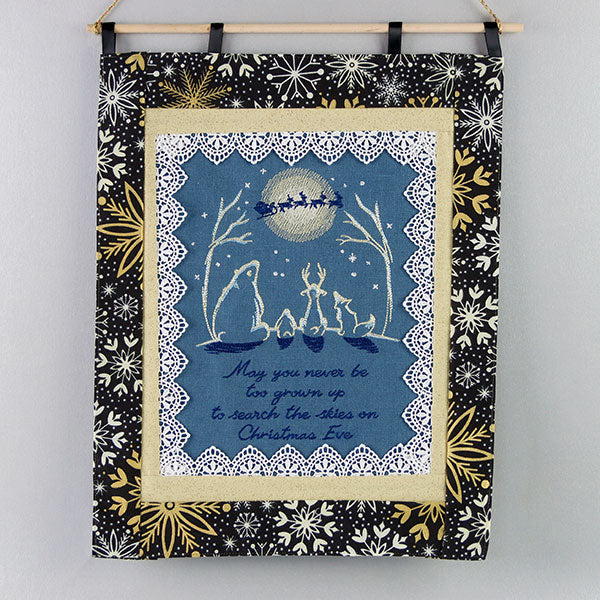 Search the Skies on Christmas Eve Animal Scene