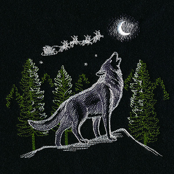 Howling Wolf Santa's Flight Scene