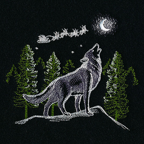 Howling Wolf Santa's Flight Scene