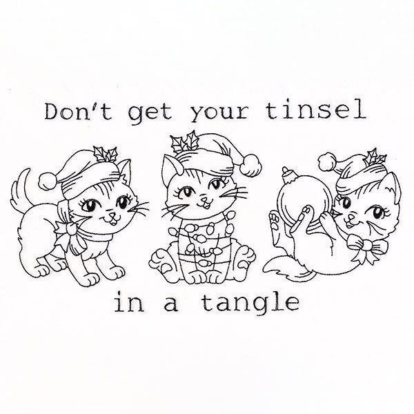 Don't Get Your Tinsel Tangle Cats