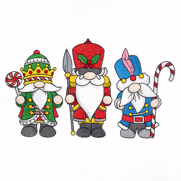 Christmas Nutcracker Gnomes Trio