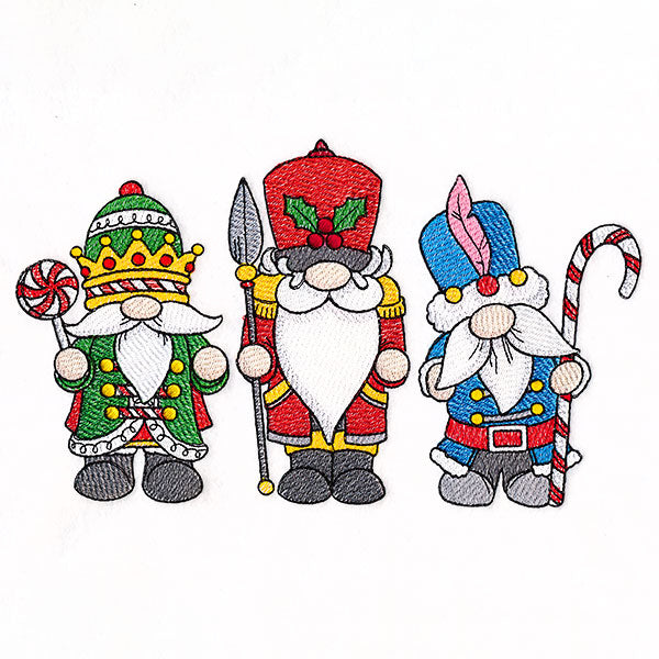 Christmas Nutcracker Gnomes Trio