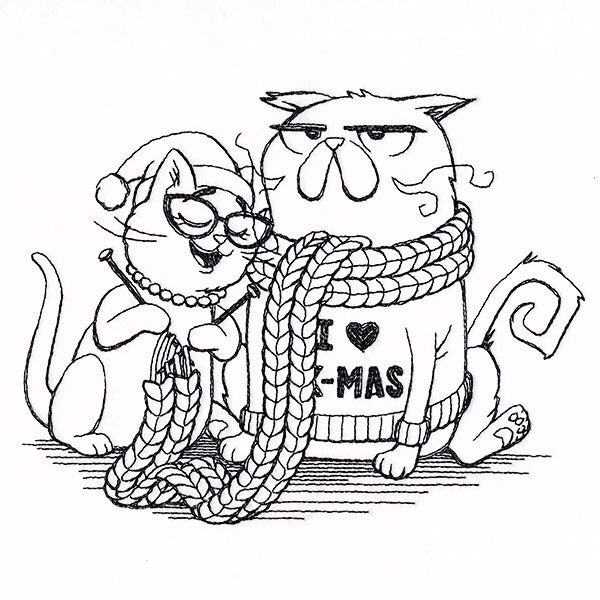 Mr. & Mrs. Holiday Cat