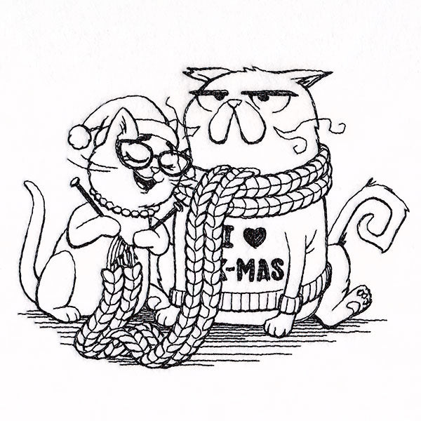 Mr. & Mrs. Holiday Cat