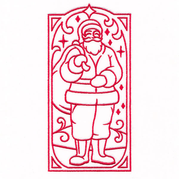 Art Deco Christmas - Santa Panel