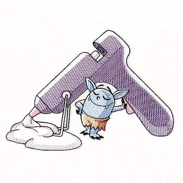 Bobblin of the Month - Hot Glue Gun Mess