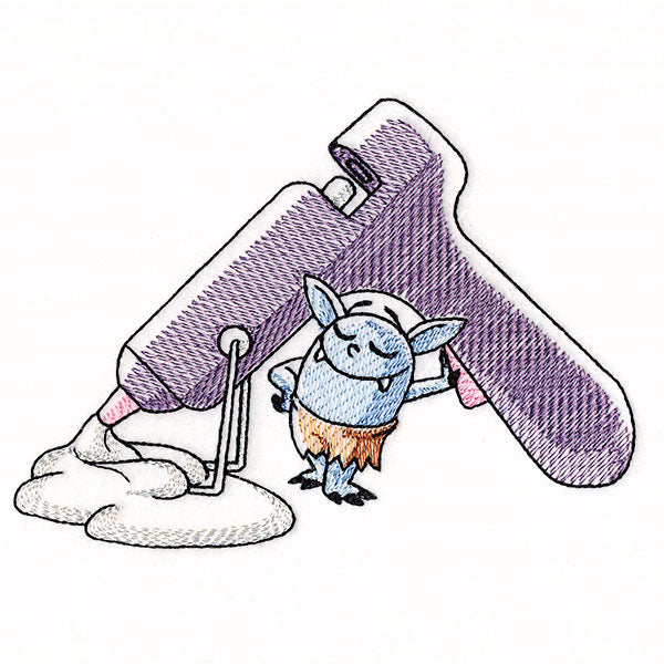 Bobblin of the Month - Hot Glue Gun Mess